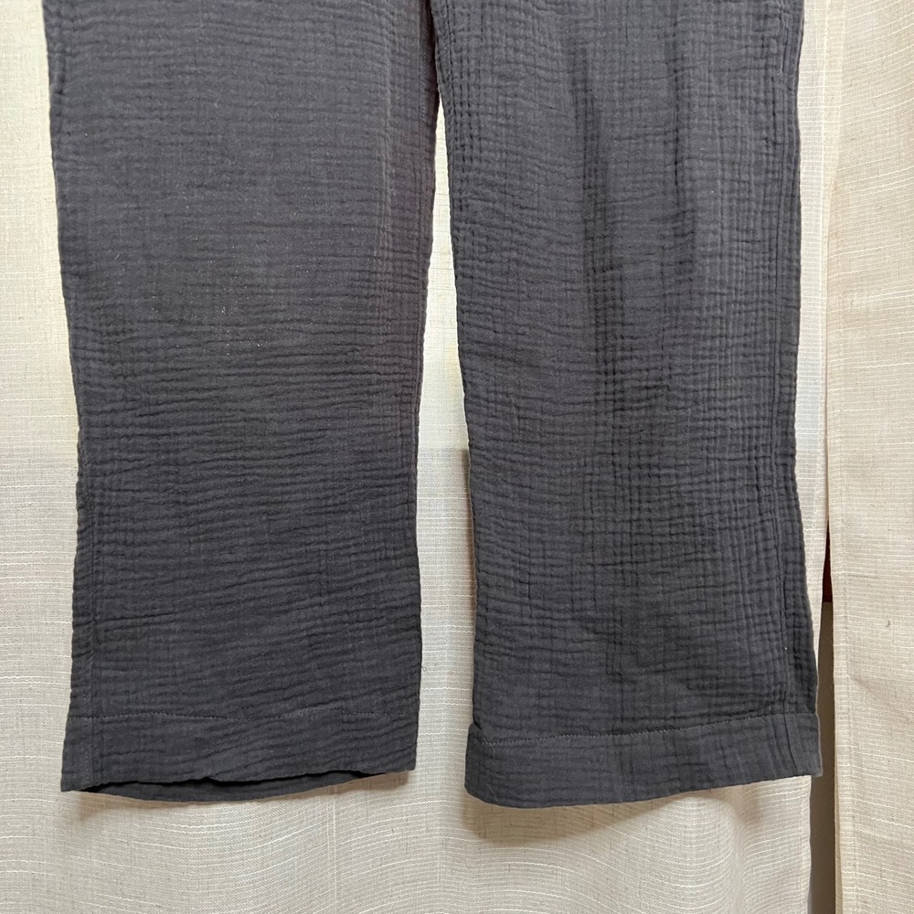 NWT Faherty Dream Cotton Gauze Jumpsuit Washed Black Organic Women's Size Small‎ - Picture 8 of 13
